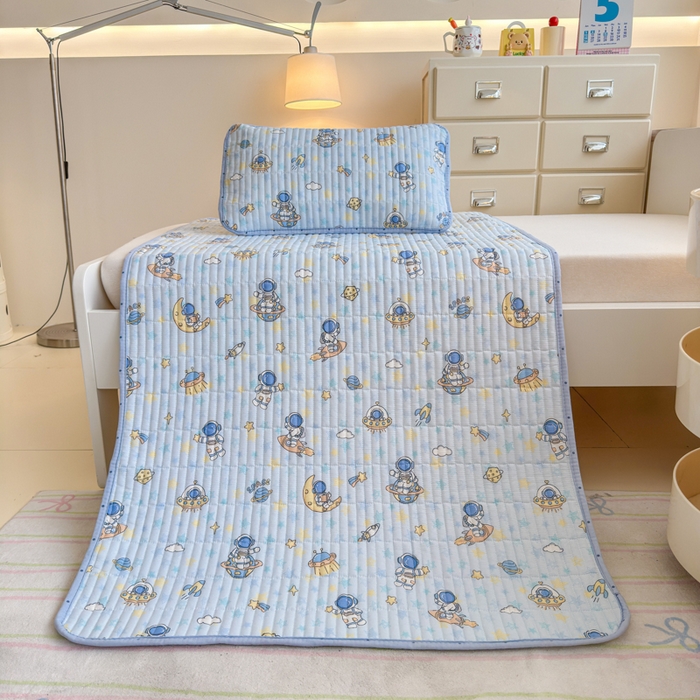 禧缘家纺（原梦想家） 2026新款全棉夹棉婴童床盖 探索星球--绑带款