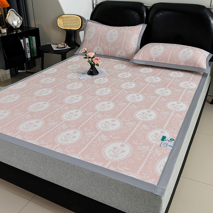 91家纺网 家纺一手货源 找家纺 （总）薇梦蚊帐 2026新款提花宽边冰丝凉感软席