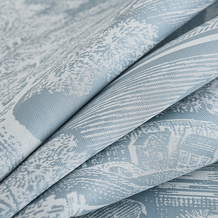 91家纺网 家纺一手货源 找家纺 薇梦蚊帐 2026新款提花宽边冰丝凉感软席 林间秘境-蓝