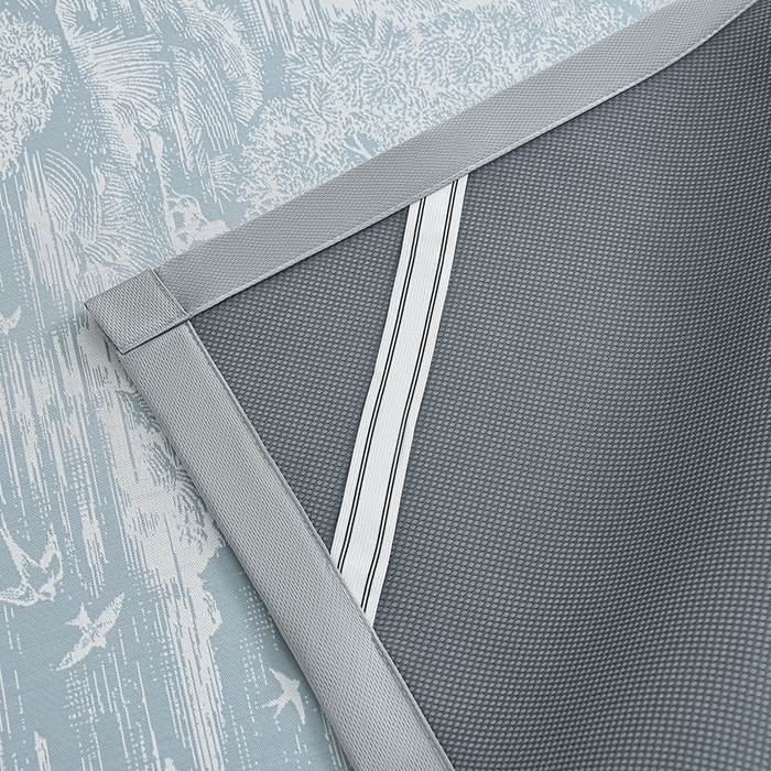 91家纺网 家纺一手货源 找家纺 薇梦蚊帐 2026新款提花宽边冰丝凉感软席 林间秘境-蓝