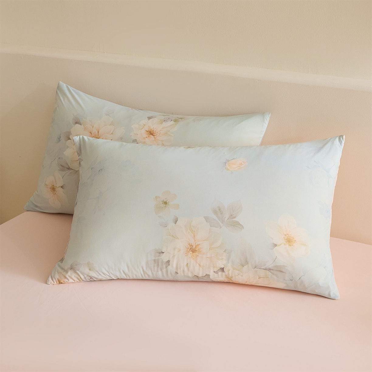 91家纺网 家纺一手货源 找家纺 恬思语家纺 2026春夏新品印花凉感丝大豆夏被夏凉被空调被 花之子-绿