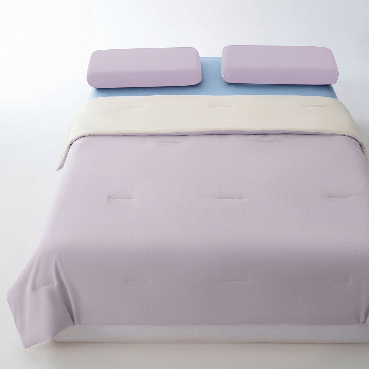 91家纺网 家纺一手货源 找家纺 恒科家纺 2026春夏新款某朵同款质量夏季双感深睡被夏被夏凉被pro3.0（含包装） 雾凇紫粉