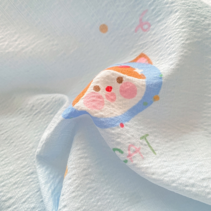 91家纺网 家纺一手货源 找家纺 晓时候 2026新款A类云感双层纱床单三件套单品单件床单 萌宠派对