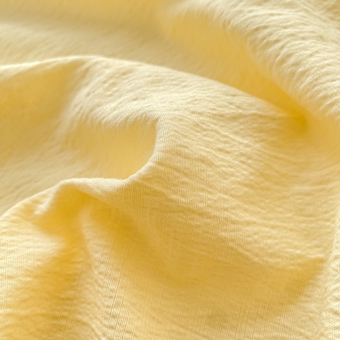 91家纺网 家纺一手货源 找家纺 晓时候 2026新款A类云感双层纱床单三件套单品单件床单 柠檬黄