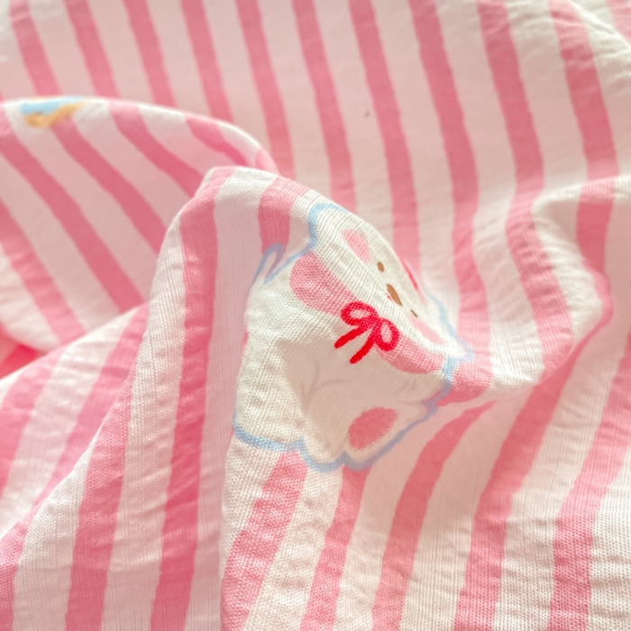 91家纺网 家纺一手货源 找家纺 晓时候 2026新款A类云感双层纱床单三件套单品单件床单 甜甜西高地