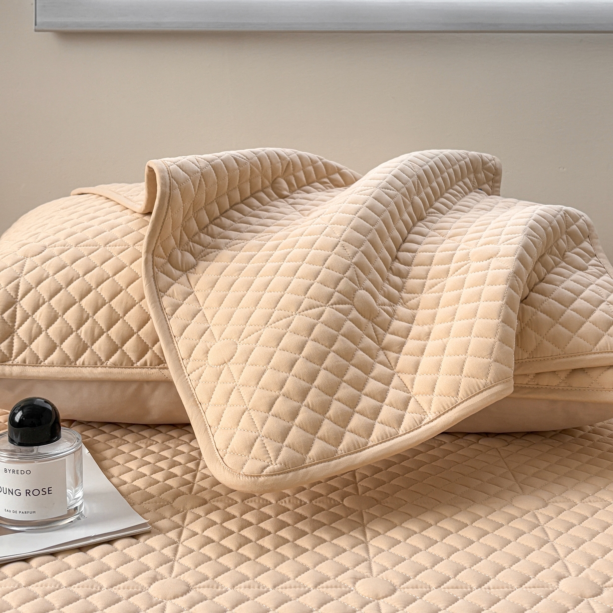 91家纺网 家纺一手货源 找家纺 居眠 2026新款全棉夹棉单枕套枕套单件-棋盘格 棋盘格-卡其