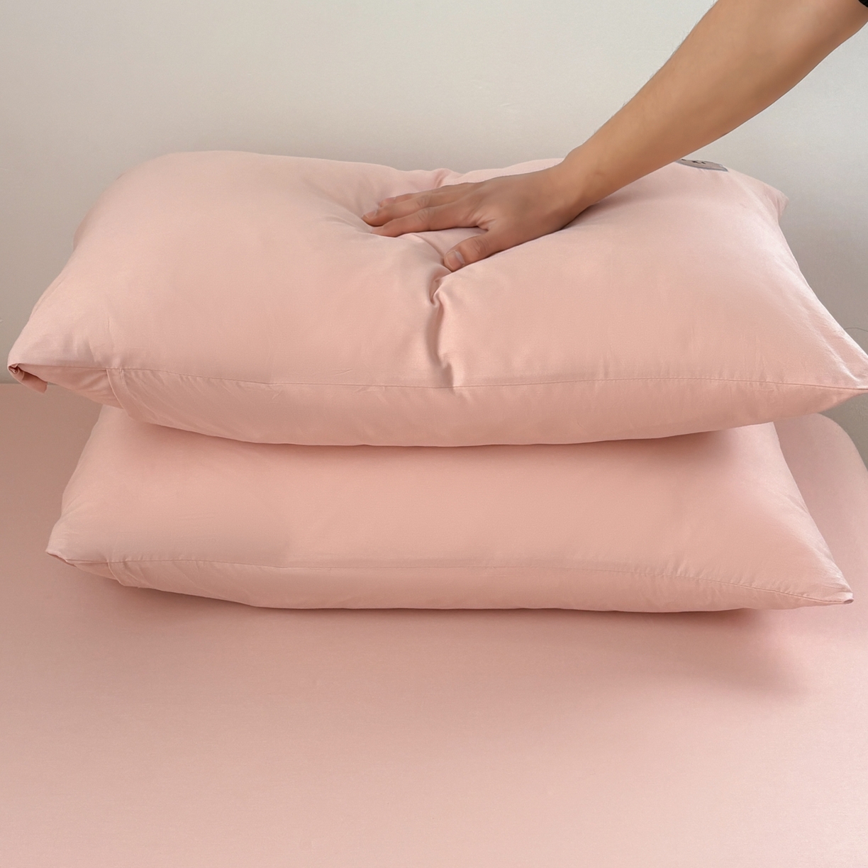 91家纺网 家纺一手货源 找家纺 居眠 2026新款全棉纯棉单层米乐熊单枕套枕套单件 米乐熊-粉色