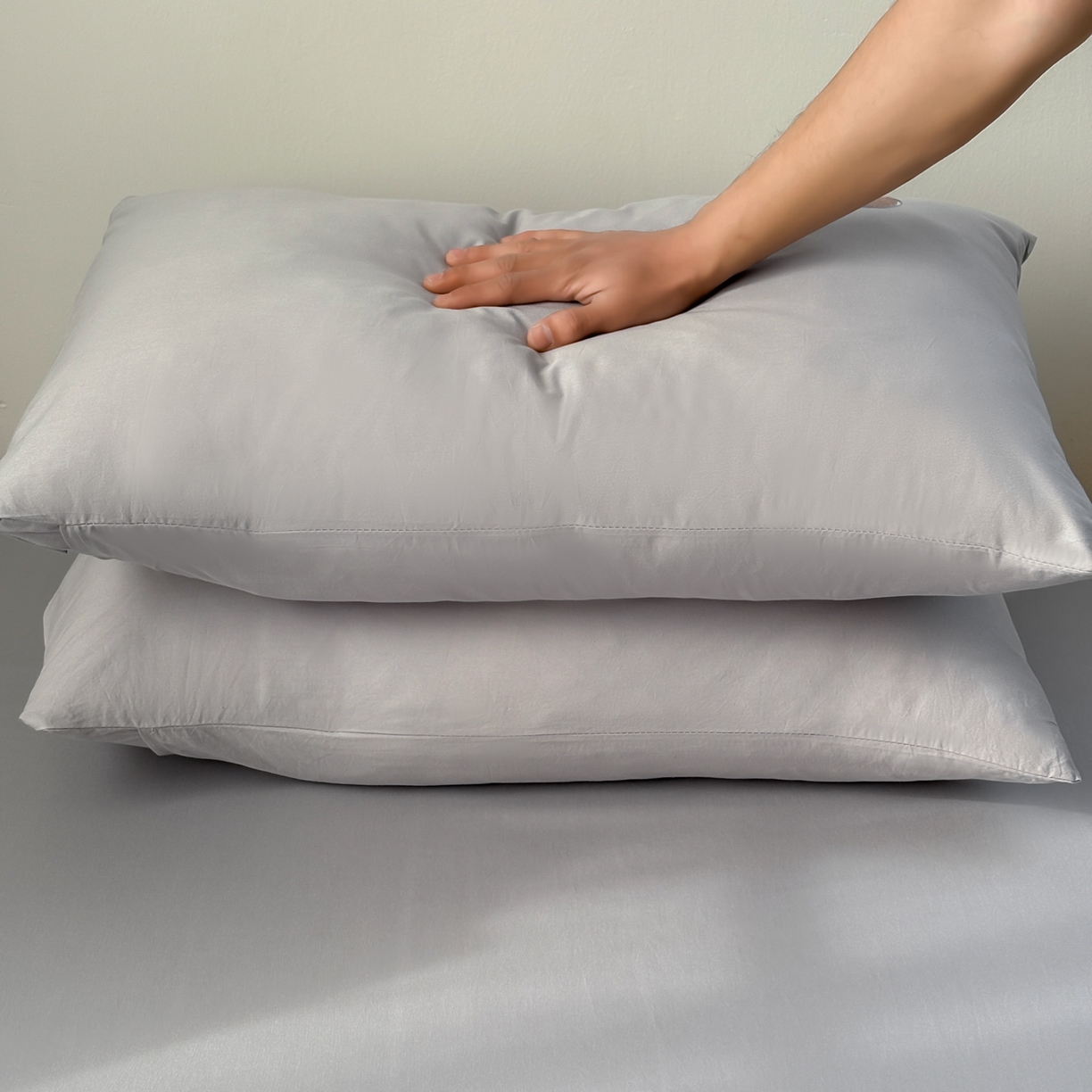 91家纺网 家纺一手货源 找家纺 居眠 2026新款全棉纯棉单层米乐熊单枕套枕套单件 米乐熊-白云石