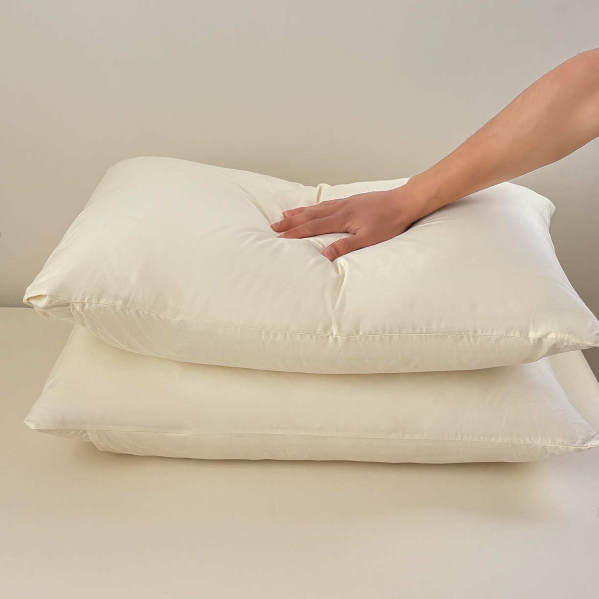 91家纺网 家纺一手货源 找家纺 居眠 2026新款全棉纯棉单层米乐熊单枕套枕套单件 米乐熊-米白