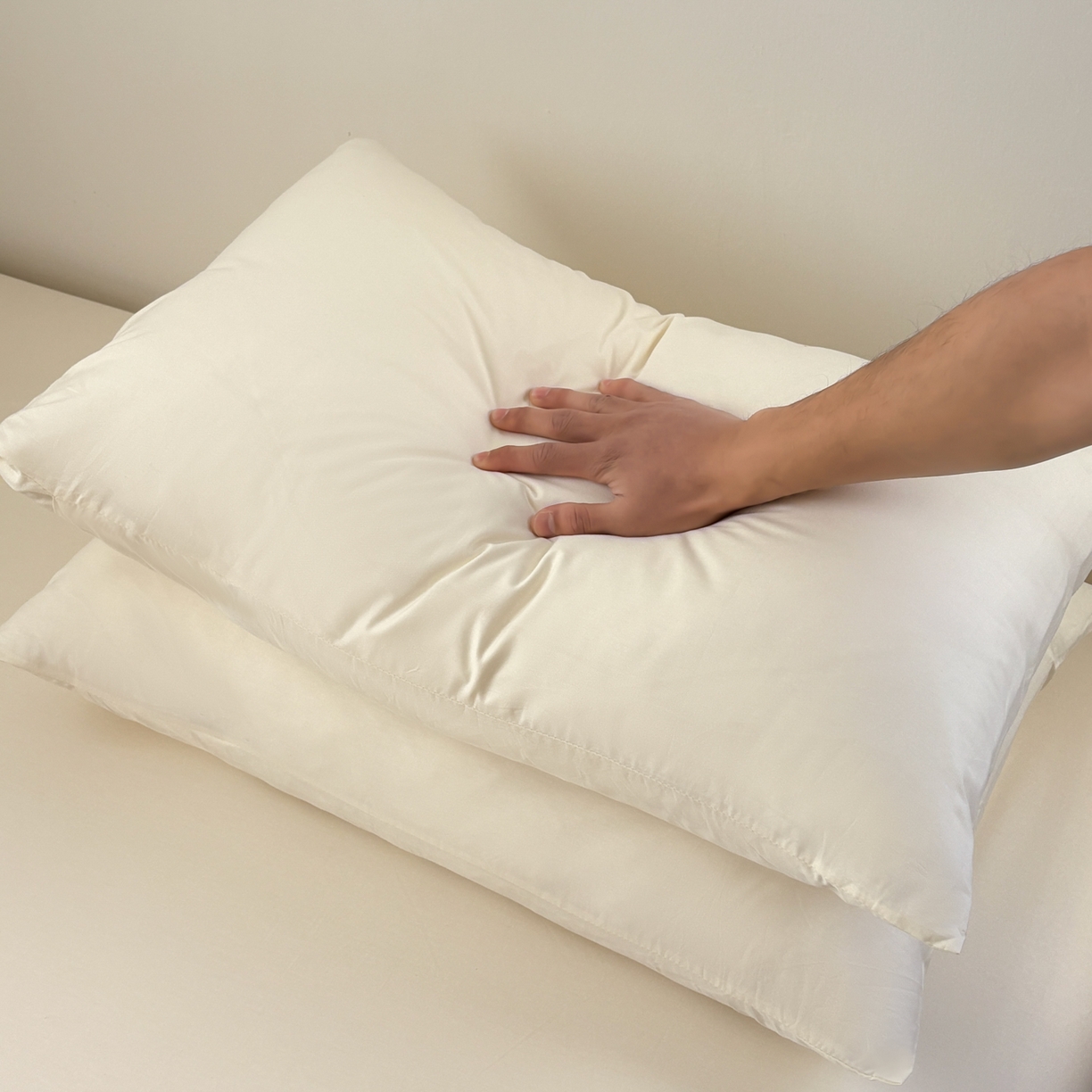 91家纺网 家纺一手货源 找家纺 居眠 2026新款全棉纯棉单层米乐熊单枕套枕套单件 米乐熊-米白