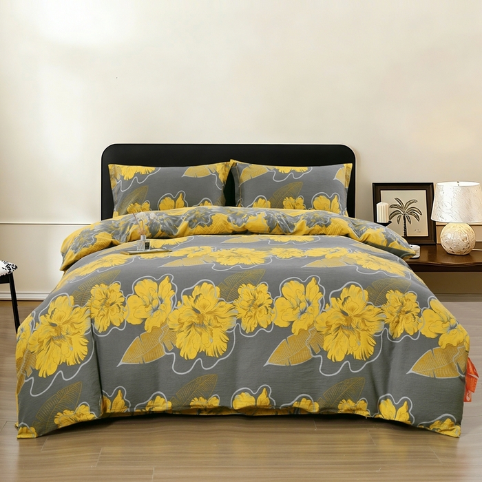 恋之语 2026新款双层纱原麻复古风四件套 鎏金绮梦