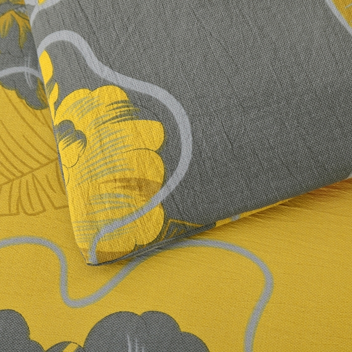 91家纺网 家纺一手货源 找家纺 恋之语 2026新款双层纱原麻复古风四件套 鎏金绮梦