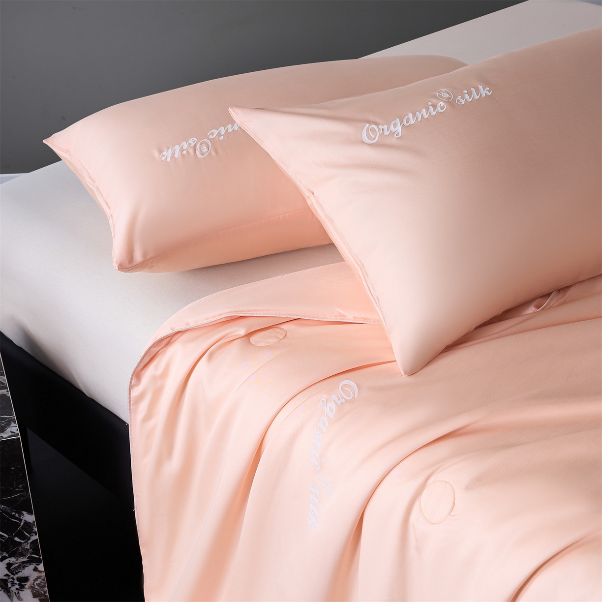 91家纺网 家纺一手货源 找家纺 （总）恬思语家纺 2026春夏新品纯色莱赛尔天丝蚕丝夏被夏凉被空调被