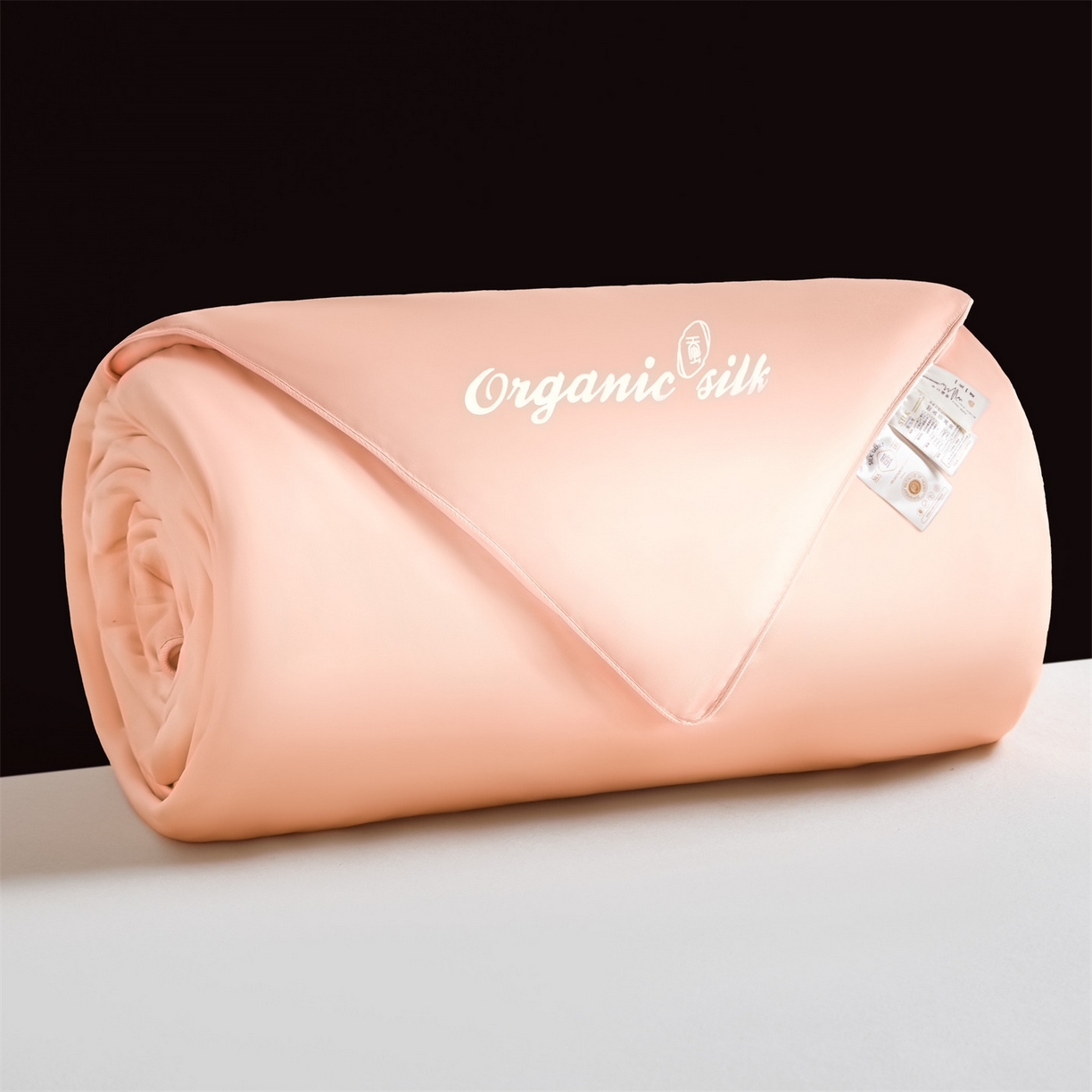 91家纺网 家纺一手货源 找家纺 恬思语家纺 2026春夏新品纯色莱赛尔天丝蚕丝夏被夏凉被空调被 若云-初荷粉