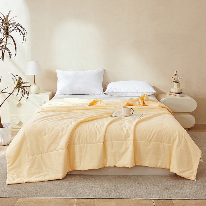 91家纺网 家纺一手货源 找家纺 （总）阳光被业 2026新款100%纯棉大提花夏凉被大豆空调被 全棉春秋被学生棉被