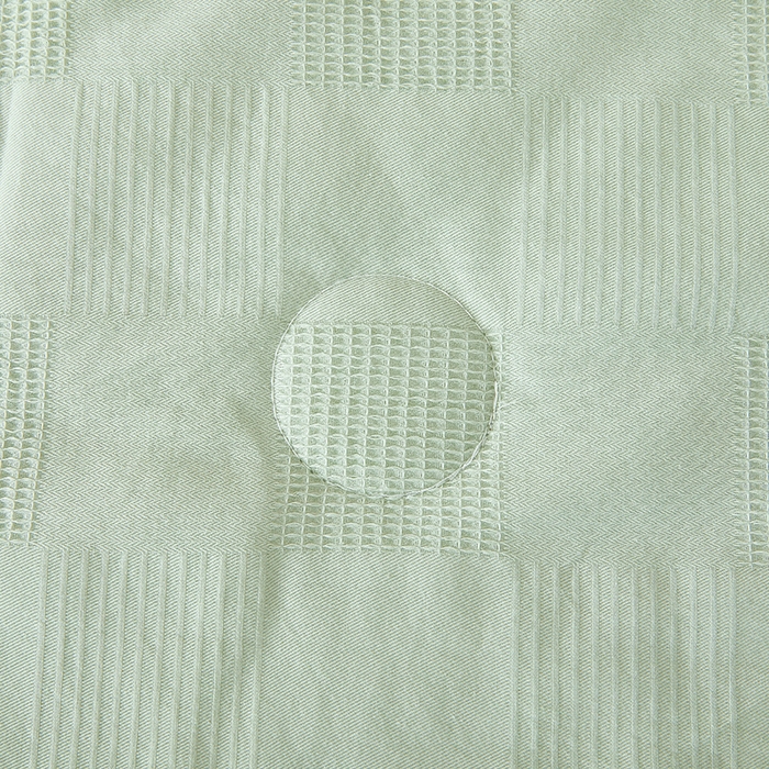 91家纺网 家纺一手货源 找家纺 阳光被业 2026新款100%纯棉大提花夏凉被大豆空调被 全棉春秋被学生棉被 浅草绿