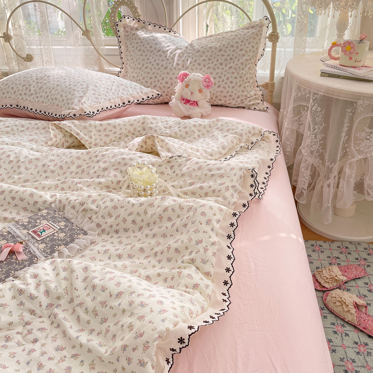 91家纺网 家纺一手货源 找家纺 （总）康纳利 2026新款全棉花边夏被古法水洗云感棉空调被夏被四件套