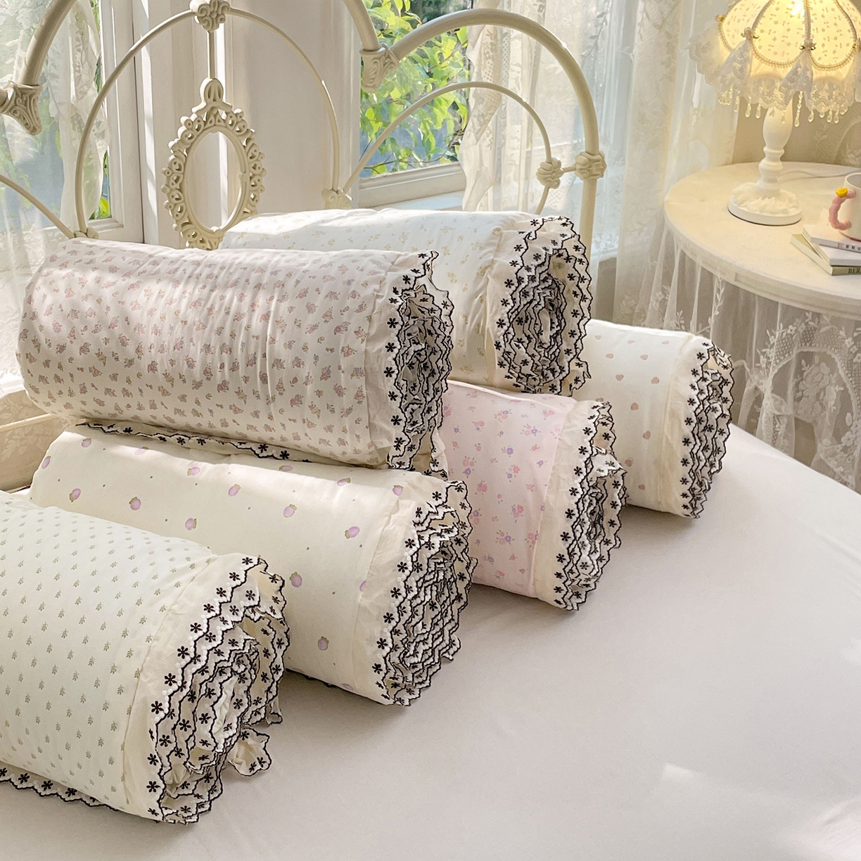 91家纺网 家纺一手货源 找家纺 康纳利 2026新款全棉花边夏被古法水洗云感棉空调被夏被四件套 组合（仅参考）