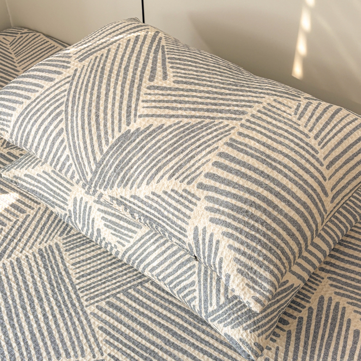 91家纺网 家纺一手货源 找家纺 （总）居眠 2026新款全棉印花华夫格床单