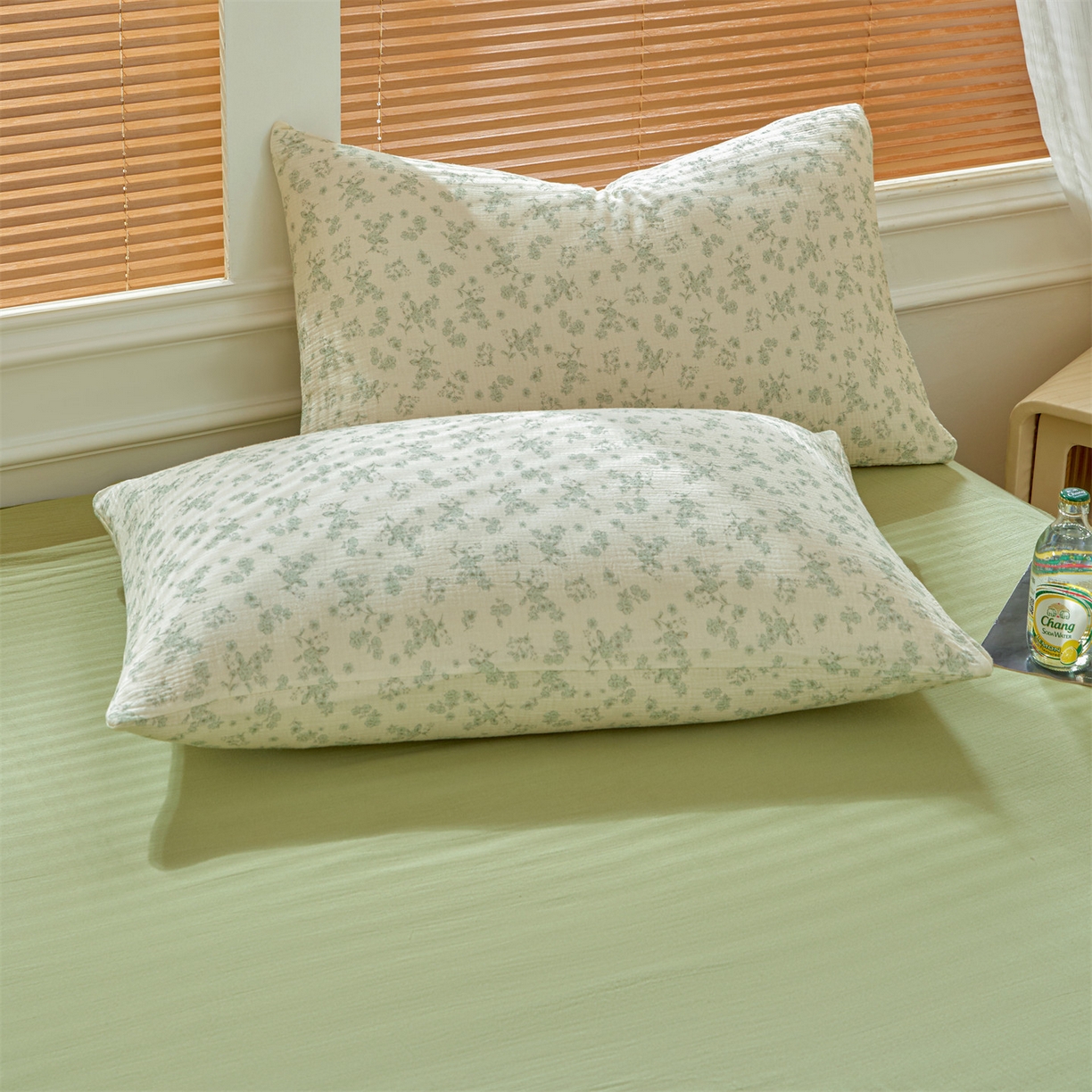 91家纺网 家纺一手货源 找家纺 恬思语家纺 2026春夏新款里外全棉皱皱纱印花棉花夏被夏凉被空调被 林兮