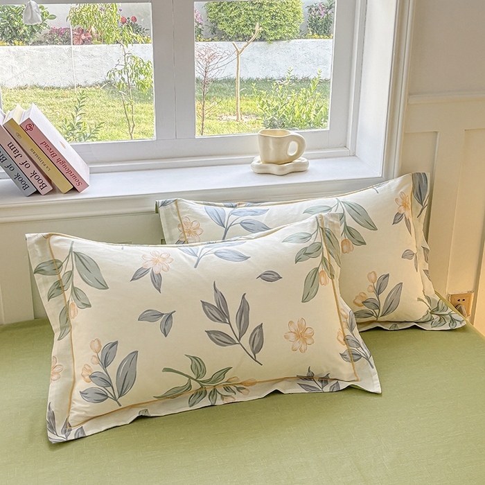 91家纺网 家纺一手货源 找家纺 宇彬家纺 2026新款13070A类全棉纯棉印花床单床款四件套和单被套-一字绣工艺款系列 一字绣 风吹一夏