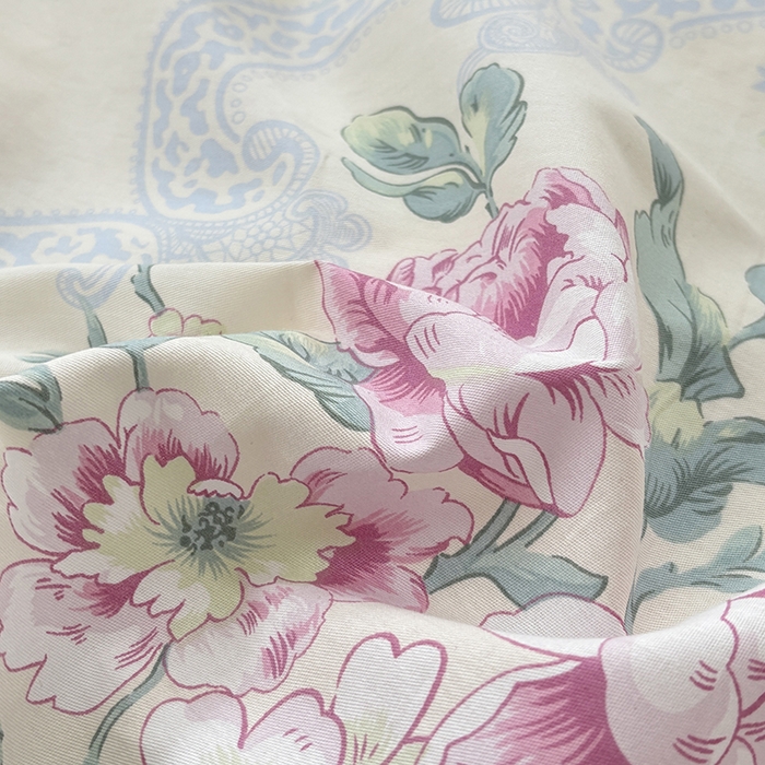 91家纺网 家纺一手货源 找家纺 宇彬家纺 2026新款13070A类全棉纯棉印花床单床款四件套和单被套-一字绣工艺款系列 一字绣 琉璃如梦