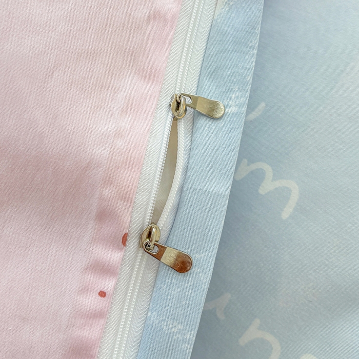 91家纺网 家纺一手货源 找家纺 宇彬家纺 2026新款13070A类全棉纯棉印花床单床款四件套和单被套-一字绣工艺款系列 一字绣 爱心记忆