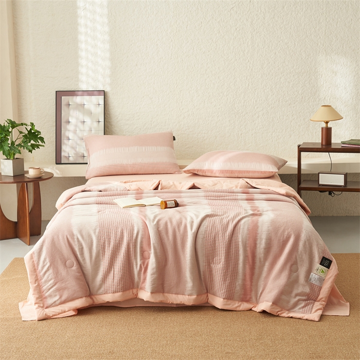 91家纺网 家纺一手货源 找家纺 （总）恬思语家纺 2026春夏新款A类全棉色织大提花棉花夏凉被空调被夏被