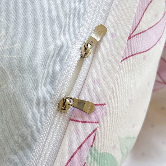 91家纺网 家纺一手货源 找家纺 宇彬家纺 2026新款13070A类全棉纯棉印花床单床款四件套和单被套-一字绣工艺款系列 一字绣 粉蓝心韵