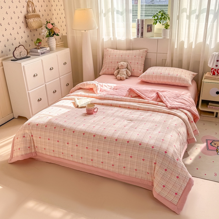 91家纺网 家纺一手货源 找家纺 （总）家喜爱 2026年新款双层皱皱纱新疆棉花夏被夏凉被空调被【可开专票  普票】