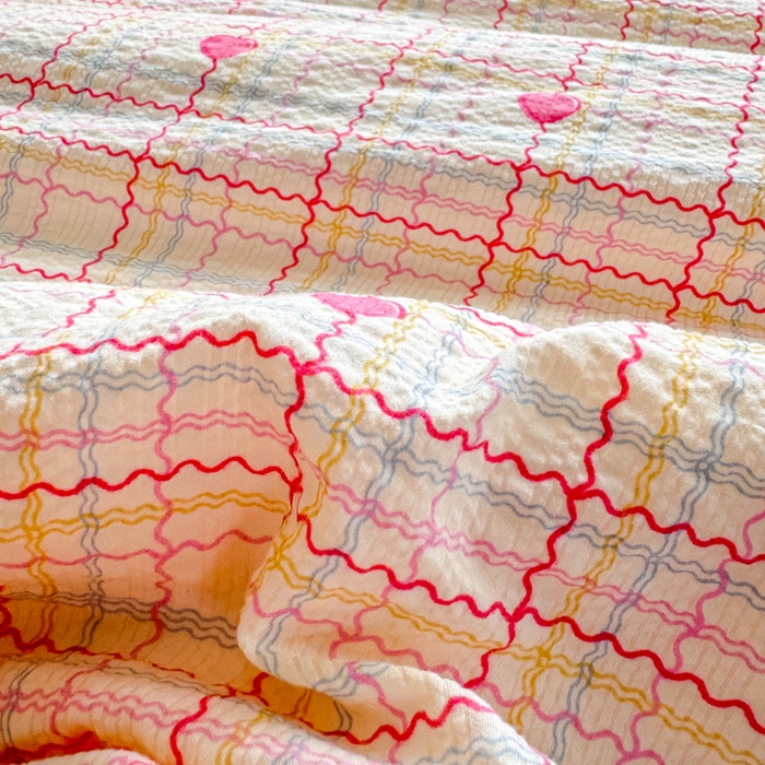 91家纺网 家纺一手货源 找家纺 （总）家喜爱 2026年新款双层皱皱纱新疆棉花夏被夏凉被空调被【可开专票  普票】