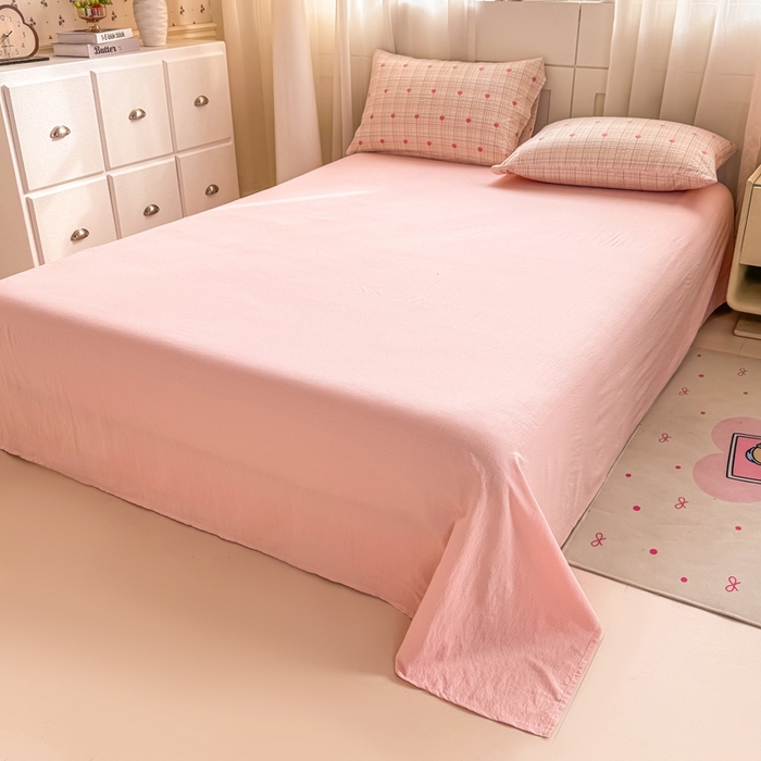 91家纺网 家纺一手货源 找家纺 家喜爱 2026年新款双层皱皱纱新疆棉花夏被夏凉被空调被【可开专票  普票】 格格心