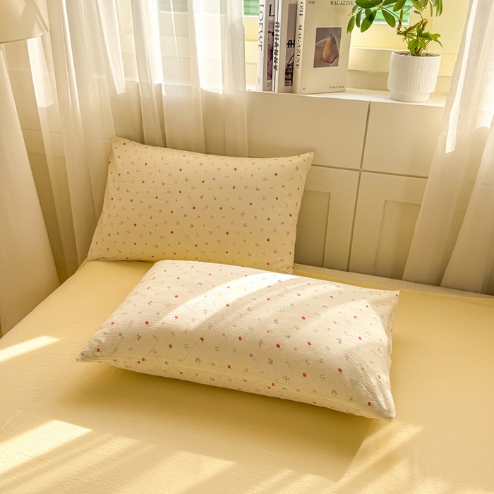 91家纺网 家纺一手货源 找家纺 家喜爱 2026年新款双层皱皱纱新疆棉花夏被夏凉被空调被【可开专票  普票】 黄色小碎花