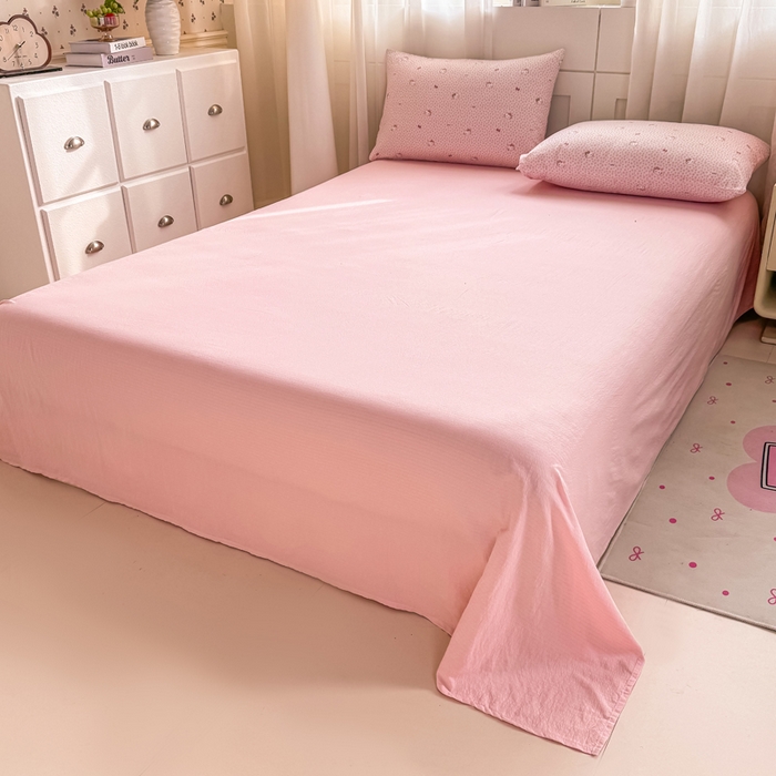 91家纺网 家纺一手货源 找家纺 家喜爱 2026年新款双层皱皱纱新疆棉花夏被夏凉被空调被【可开专票  普票】 粉豹纹Kitty