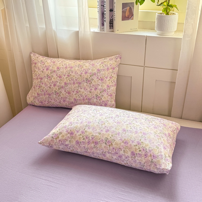 91家纺网 家纺一手货源 找家纺 家喜爱 2026年新款双层皱皱纱新疆棉花夏被夏凉被空调被【可开专票  普票】 蔷薇语