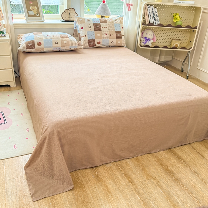 91家纺网 家纺一手货源 找家纺 家喜爱 2026年新款双层皱皱纱新疆棉花夏被夏凉被空调被【可开专票  普票】 蛋糕派