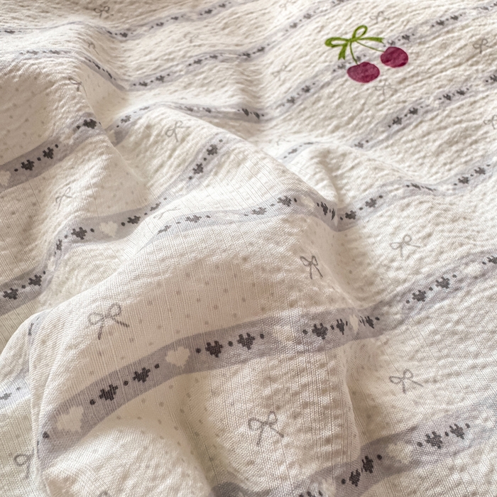 91家纺网 家纺一手货源 找家纺 家喜爱 2026年新款双层皱皱纱新疆棉花夏被夏凉被空调被【可开专票  普票】 春日樱桃园