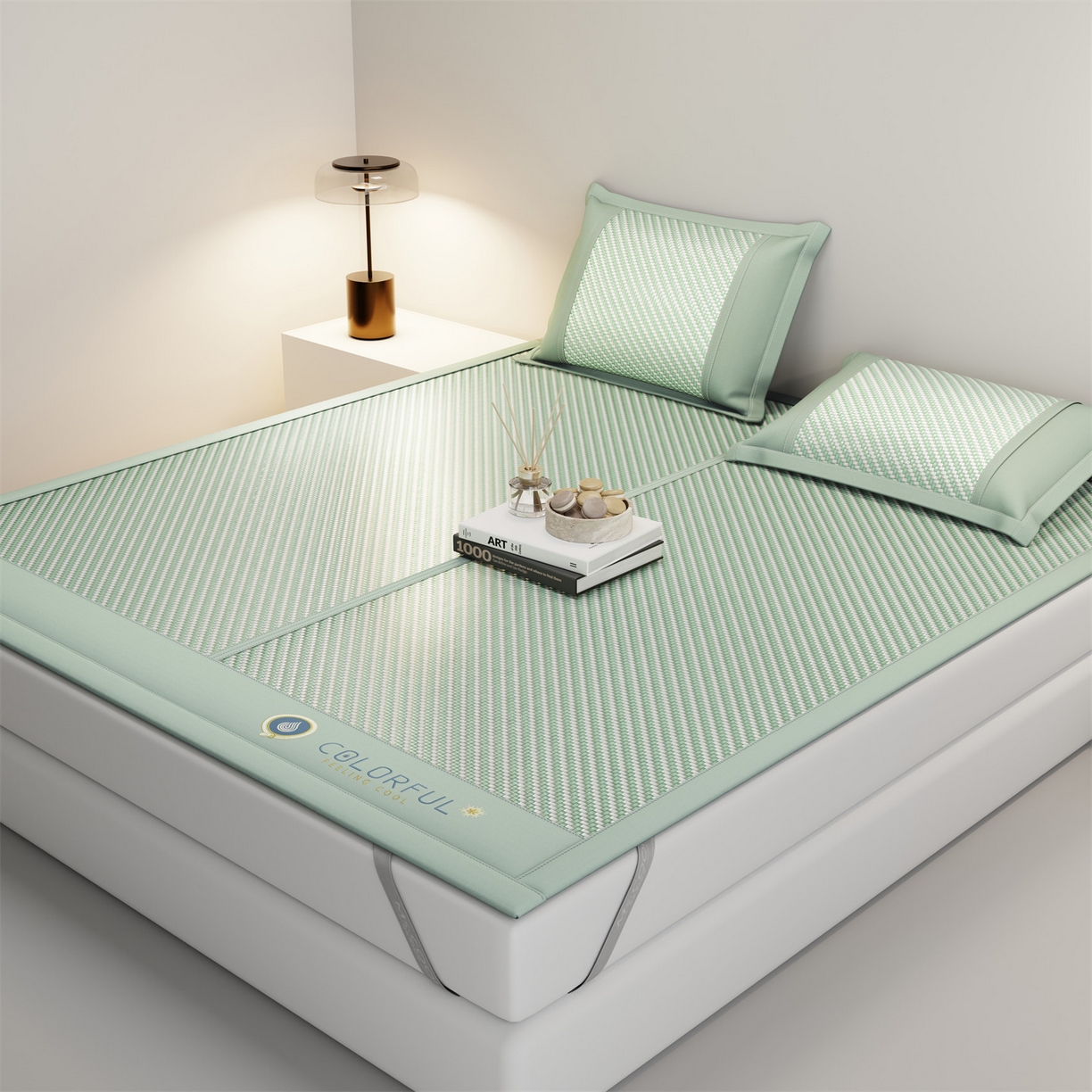 91家纺网 家纺一手货源 找家纺 （总）鑫姿席业 夏季高端凉席竹席2026新款pe藤席a类母婴级1.8m空调软席子可水洗-青岚织梦系列