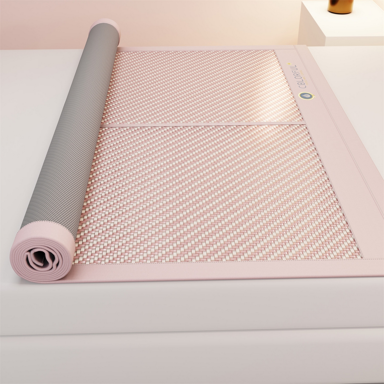 91家纺网 家纺一手货源 找家纺 （总）鑫姿席业 夏季高端凉席竹席2026新款pe藤席a类母婴级1.8m空调软席子可水洗-青岚织梦系列