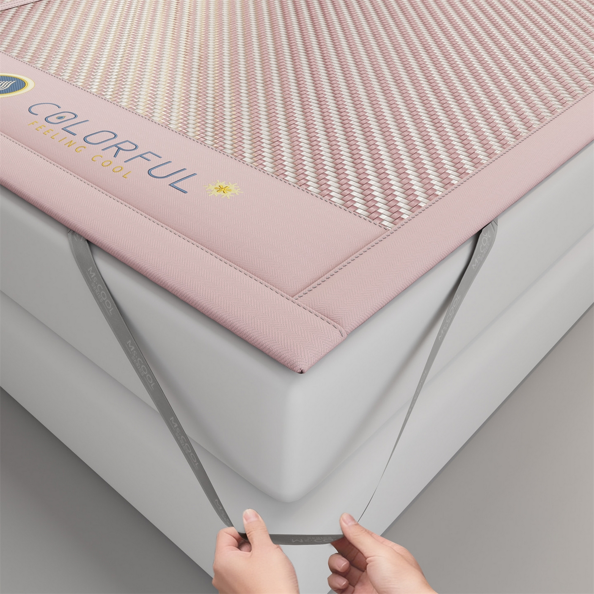 91家纺网 家纺一手货源 找家纺 （总）鑫姿席业 夏季高端凉席竹席2026新款pe藤席a类母婴级1.8m空调软席子可水洗-青岚织梦系列