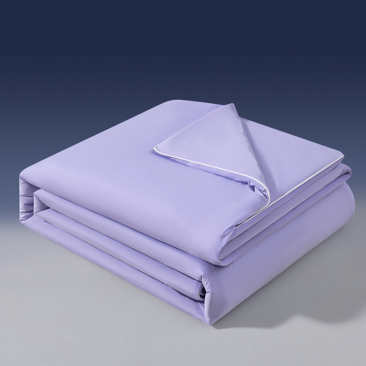 91家纺网 家纺一手货源 找家纺 斯尔顿 2026新款纯色凉感冰丝夏被夏凉被夏季深睡眠可水洗四周踩棉 不跑棉 丁香紫