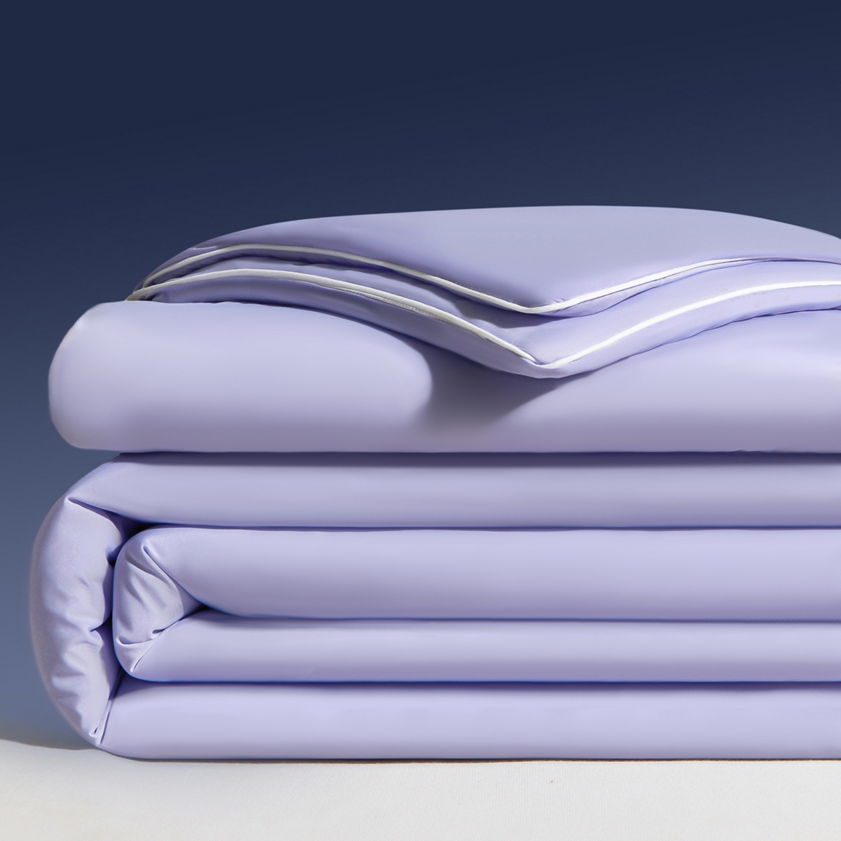 91家纺网 家纺一手货源 找家纺 斯尔顿 2026新款纯色凉感冰丝夏被夏凉被夏季深睡眠可水洗四周踩棉 不跑棉 丁香紫