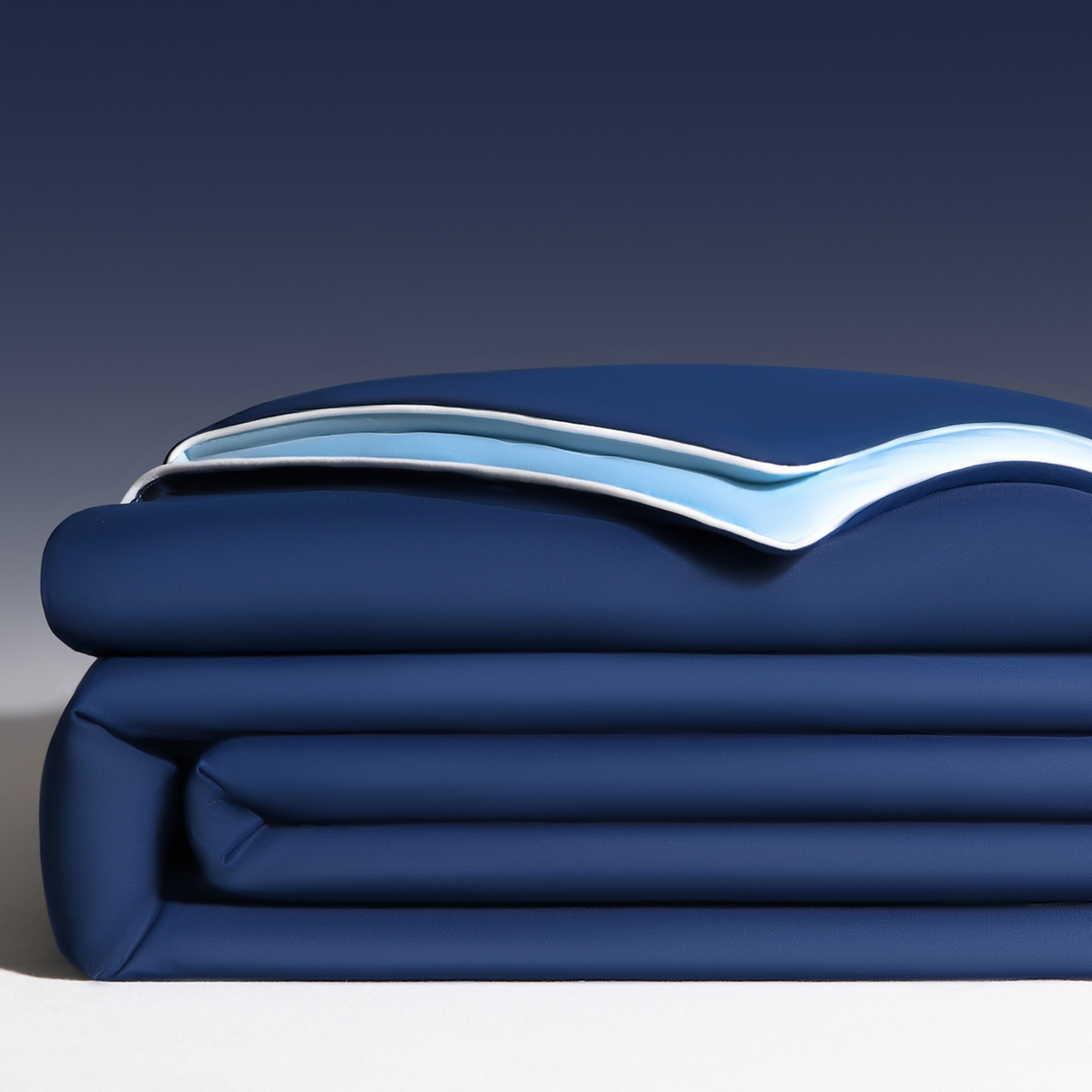 91家纺网 家纺一手货源 找家纺 斯尔顿 2026新款纯色凉感冰丝夏被夏凉被夏季深睡眠可水洗四周踩棉 不跑棉 深睡蓝