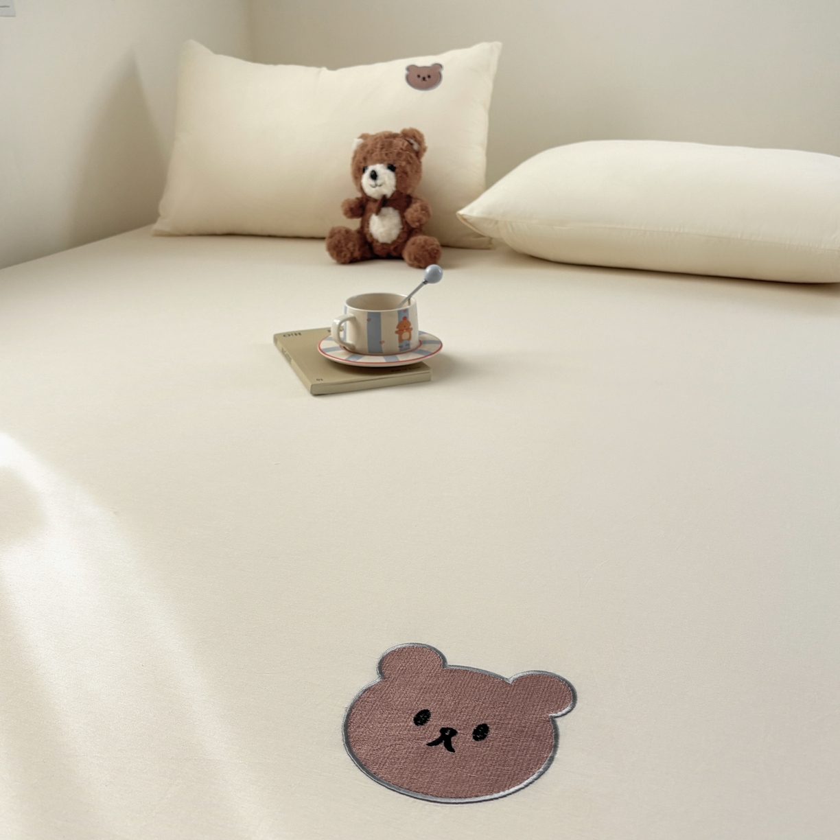 91家纺网 家纺一手货源 找家纺 （总）居眠 2026新款全棉单层米乐熊床笠