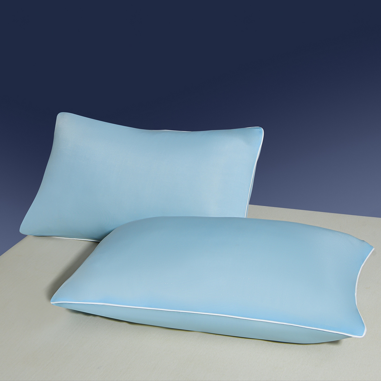 91家纺网 家纺一手货源 找家纺 斯尔顿 2026新款纯色凉感冰丝夏被夏凉被夏季深睡眠可水洗四周踩棉 不跑棉 水漾蓝