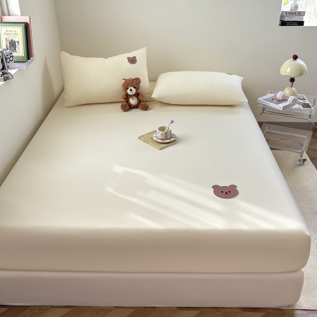 91家纺网 家纺一手货源 找家纺 （总）居眠 2026新款全棉单层米乐熊床笠