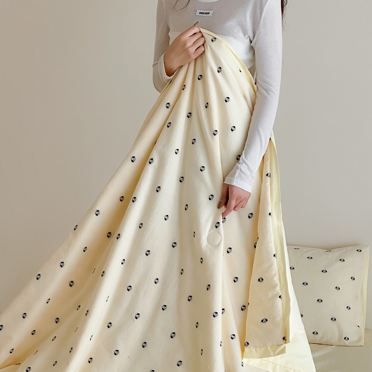 91家纺网 家纺一手货源 找家纺 一加一 2026新款A类全棉水洗立体提花大豆夏被四件套-织光萌宠 棉织小狗-米