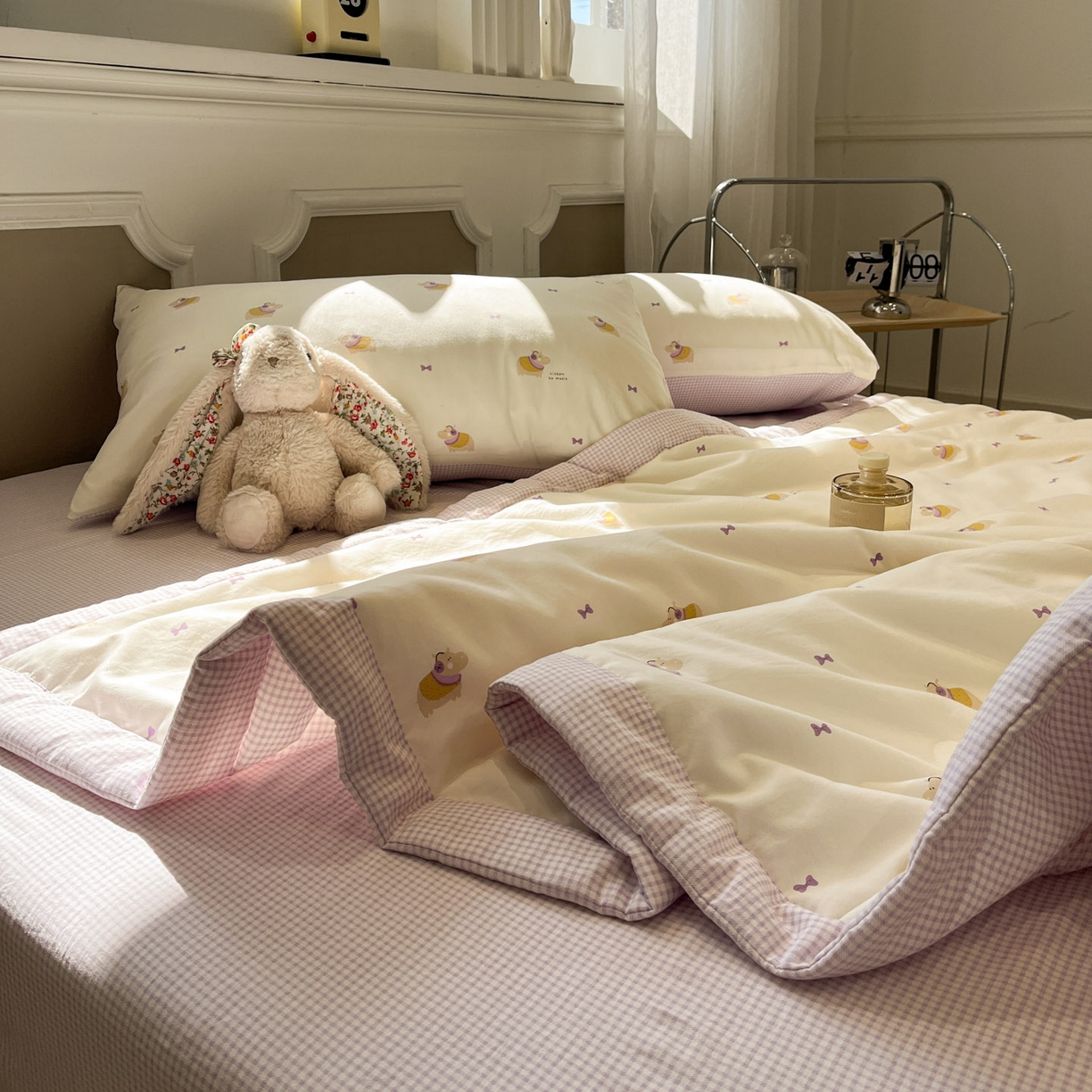 91家纺网 家纺一手货源 找家纺 （总）一加一 2026新款雅棉活性印花大豆夏被四件套 夏凉被空调被