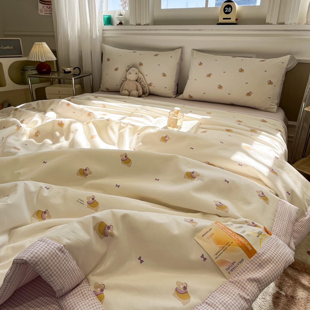 91家纺网 家纺一手货源 找家纺 （总）一加一 2026新款雅棉活性印花大豆夏被四件套 夏凉被空调被