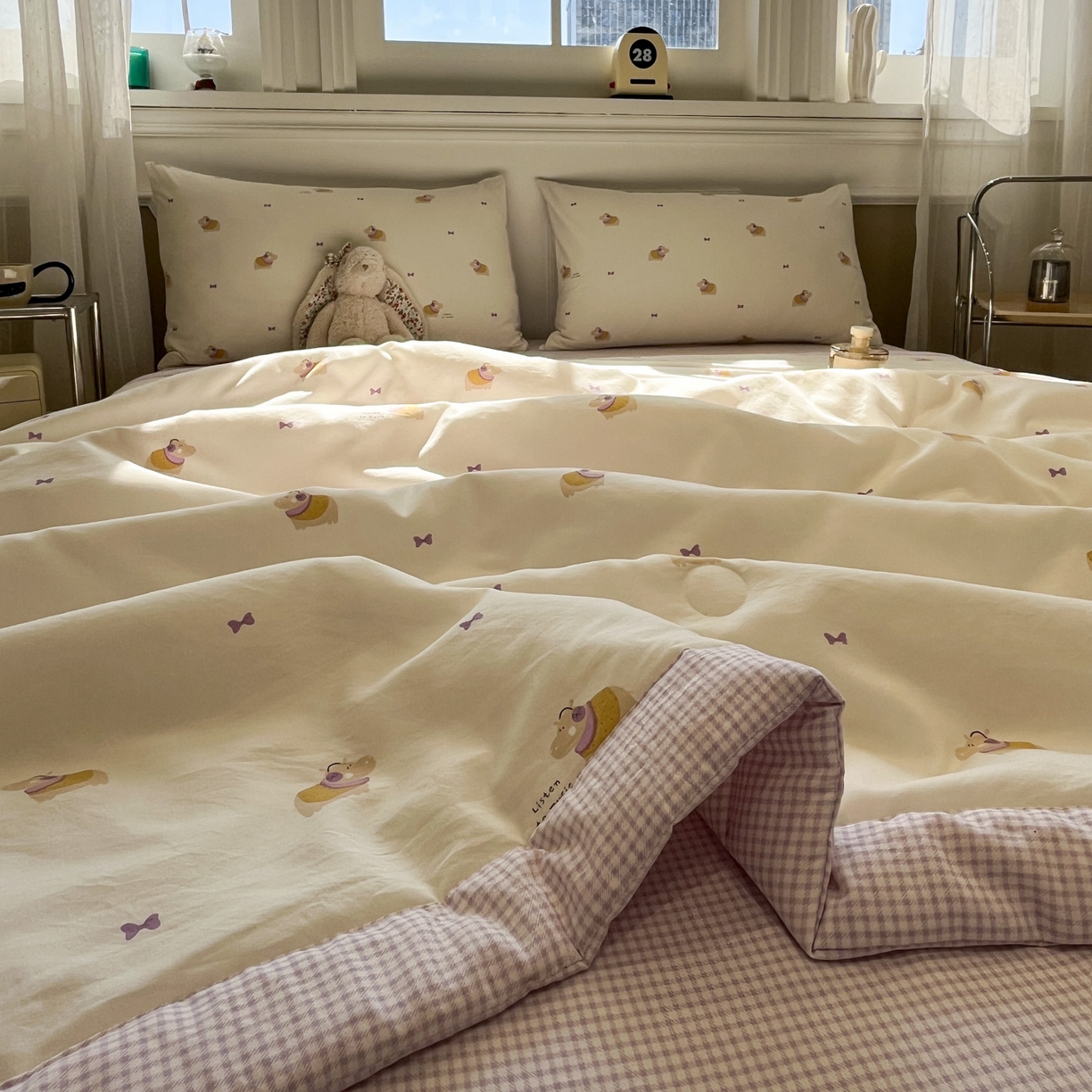 91家纺网 家纺一手货源 找家纺 （总）一加一 2026新款雅棉活性印花大豆夏被四件套 夏凉被空调被